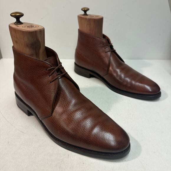 FULLY RESOLED Crockett & Jones x Brooks Brothers Chukka Boot Bench Made US 9 D main image 9